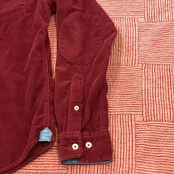 Tommy Hilfiger men’s size XS burgundy red Corduroy Shirt - Picture 4 of 15